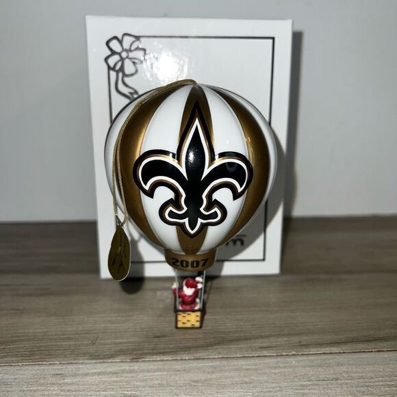 New Orleans Saints 2007 Danbury Mint Victory Balloon Christmas Ornament Original - Picture 2 of 7